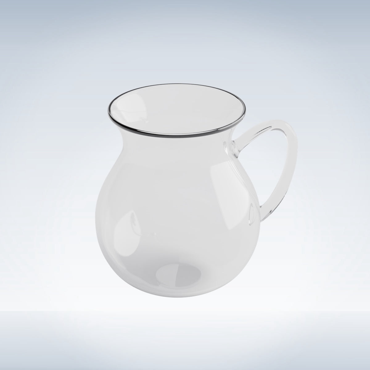 Turkish Tea/Coffee Glass Mug with Handle - Extra Large Size & Thicker Glass compared to Traditional Turkish Tea Cup, 1 PCS