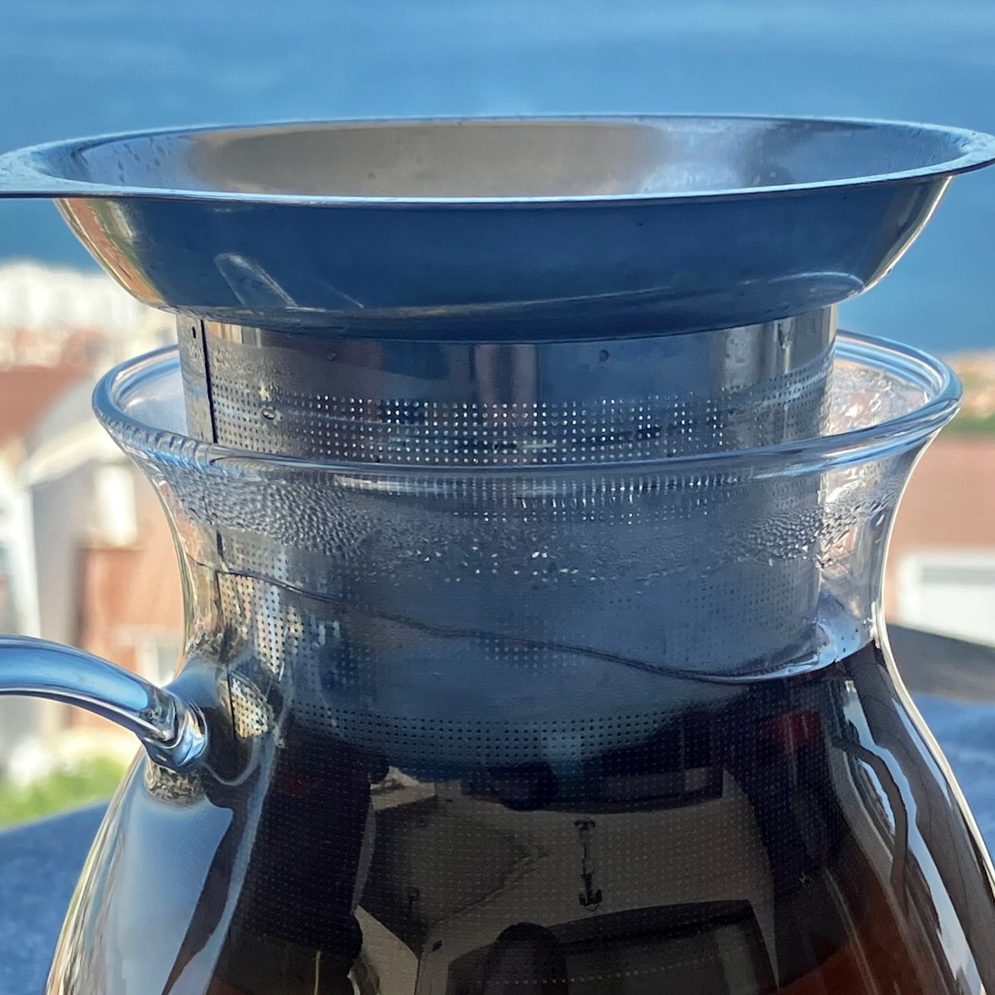 Turkish Tea/Coffee Glass Mug with Handle – 550mL Size, Wider Base for Stability, Fits Tea Infuser, Perfect for Tea/Coffee Lovers