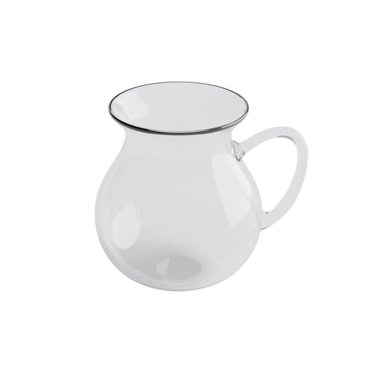 Turkish Tea/Coffee Glass Mug with Handle – 550mL Size, Wider Base for Stability, Fits Tea Infuser, Perfect for Tea/Coffee Lovers